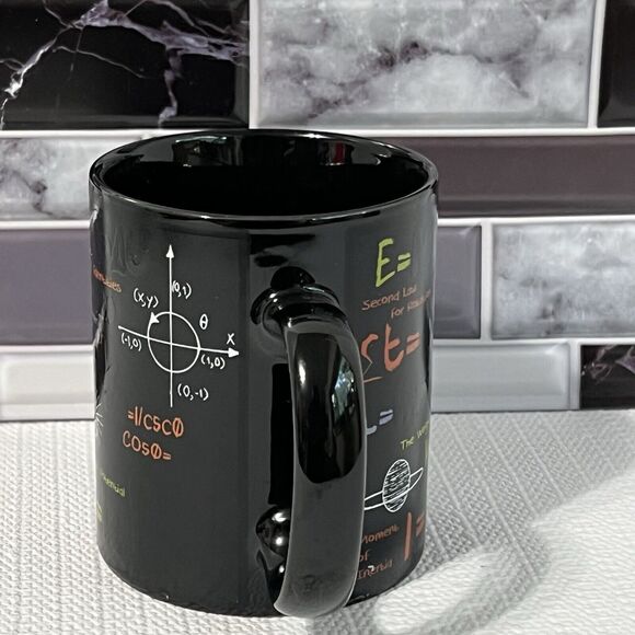 KWARE I’m an ENGINEER 14oz Mug Black Textured Mathematics Formulas Equations - Picture 17 of 17